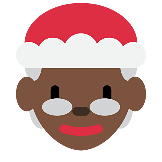 🤶🏿 Emoji Weihnachtsfrau: dunkle Hautfarbe Twitter Twemoji 15.0.