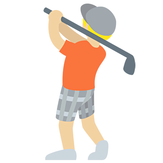 🏌🏼 Emoji Golfer(in): mittelhelle Hautfarbe Twitter Twemoji 15.0.
