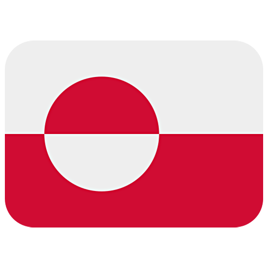 🇬🇱 Emoji Bandera: Groenlandia en Twitter Twemoji 15.0.