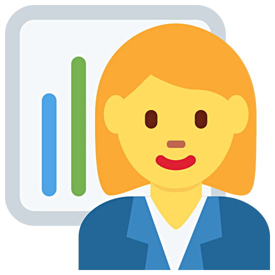 👩‍💼 Emoji Oficinista Mujer en Twitter Twemoji 15.0.