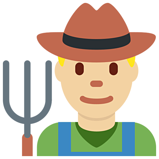 👨🏼‍🌾 Emoji Agricultor: Tono De Piel Claro Medio en Twitter Twemoji 15.0.