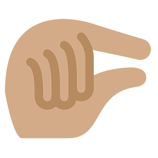 🤏🏽 Emoji Wenig-Geste: mittlere Hautfarbe Twitter Twemoji 15.0.