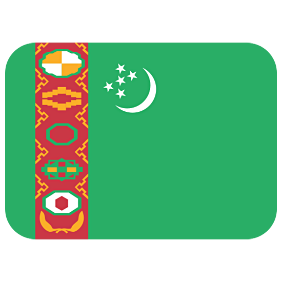 Émoji 🇹🇲 Drapeau : Turkménistan sur Twitter Twemoji 15.0.