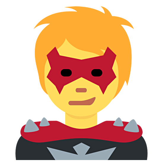 🦹 Emoji Personaje De Supervillano en Twitter Twemoji 15.0.