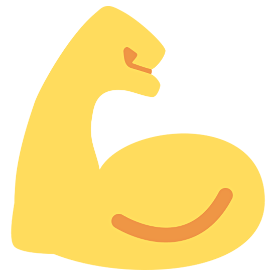 💪 Emoji Bíceps Flexionado en Twitter Twemoji 15.0.