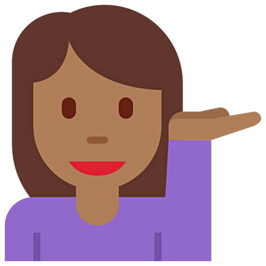 💁🏾‍♀️ Emoji Empleada De Mostrador De Información: Tono De Piel Oscuro Medio en Twitter Twemoji 15.0.