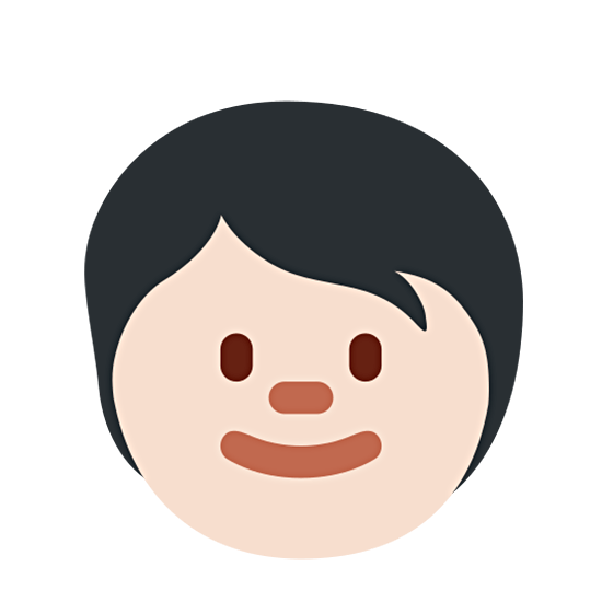 🧒🏻 Emoji Criança: Pele Clara na Twitter Twemoji 15.0.