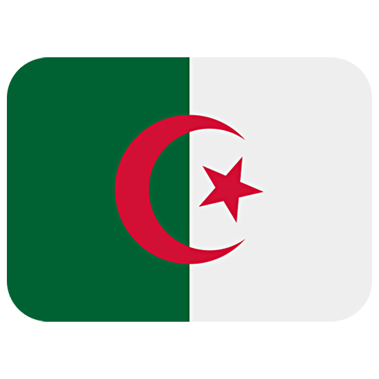 🇩🇿 Emoji Flagge: Algerien Twitter Twemoji 15.0.