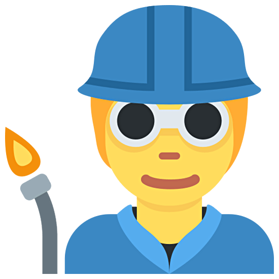 🧑‍🏭 Emoji Fabrikarbeiter(in) Twitter Twemoji 15.0.