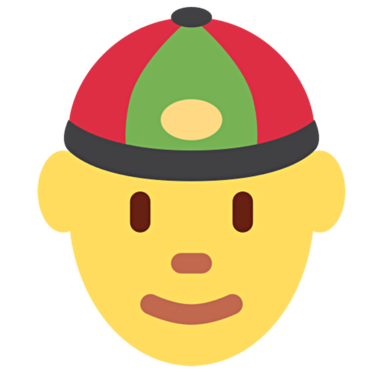 👲 Emoji Homem De Boné na Twitter Twemoji 15.0.