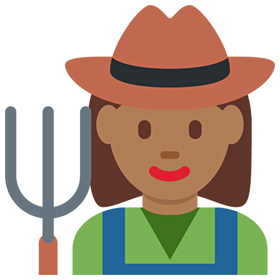👩🏾‍🌾 Emoji Agricultora: Tono De Piel Oscuro Medio en Twitter Twemoji 15.0.