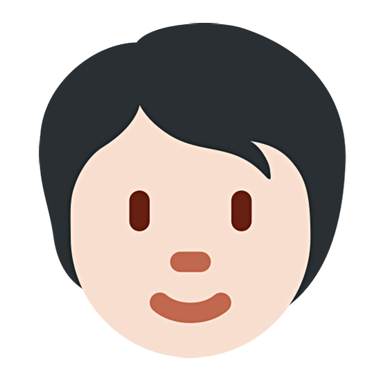 Emoji 🧑🏻 Persona: Carnagione Chiara su Twitter Twemoji 15.0.
