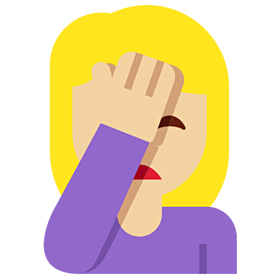 🤦🏼‍♀️ Emoji sich an den Kopf fassende Frau: mittelhelle Hautfarbe Twitter Twemoji 15.0.
