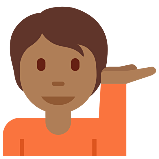 💁🏾 Emoji Infoschalter-Mitarbeiter(in): mitteldunkle Hautfarbe Twitter Twemoji 15.0.