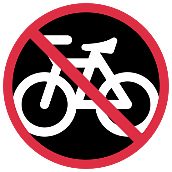 🚳 Emoji Fahrräder verboten Twitter Twemoji 15.0.