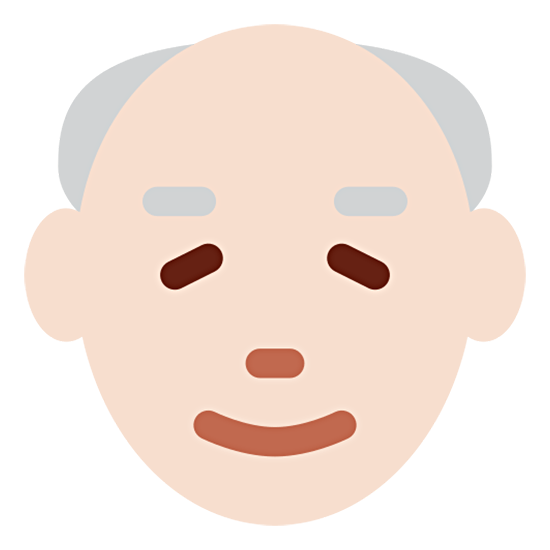 👴🏻 Emoji Homem Idoso: Pele Clara na Twitter Twemoji 15.0.