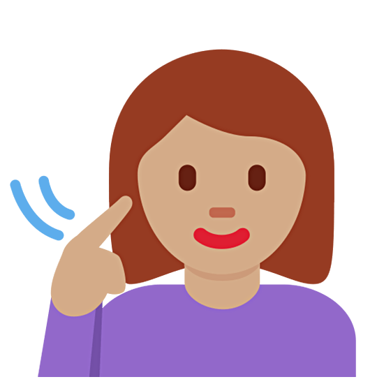 🧏🏽‍♀️ Emoji gehörlose Frau: mittlere Hautfarbe Twitter Twemoji 15.0.