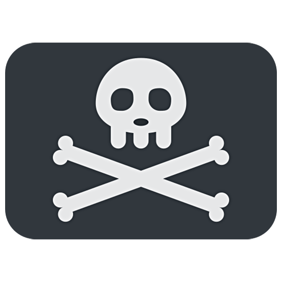 🏴‍☠️ Emoji Bandera Pirata en Twitter Twemoji 15.0.