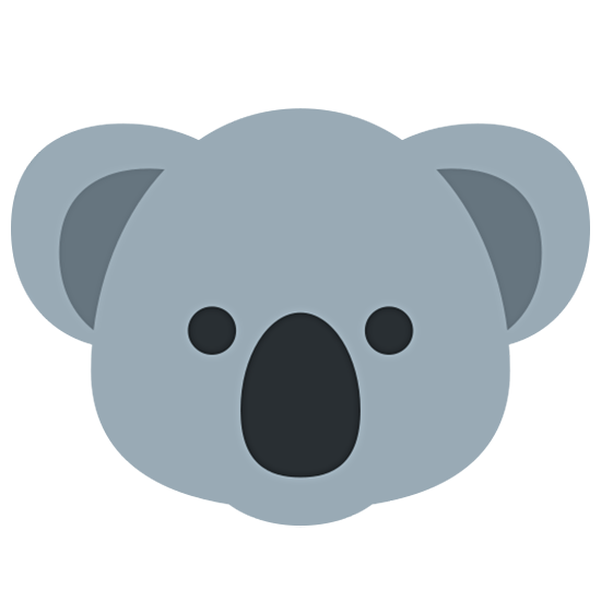🐨 Emoji Koala en Twitter Twemoji 15.0.