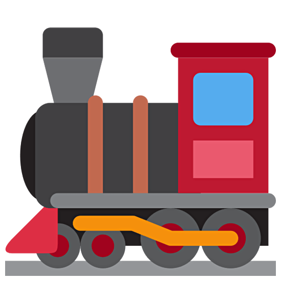 Émoji 🚂 Locomotive sur Twitter Twemoji 15.0.