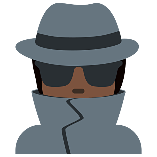 🕵🏿 Emoji Detektiv(in): dunkle Hautfarbe Twitter Twemoji 15.0.