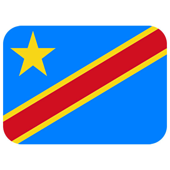 🇨🇩 Emoji Flagge: Kongo-Kinshasa Twitter Twemoji 15.0.