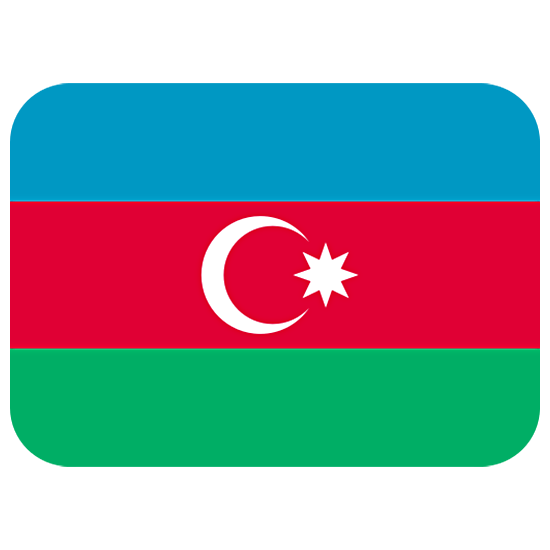 🇦🇿 Emoji Flagge: Aserbaidschan Twitter Twemoji 15.0.