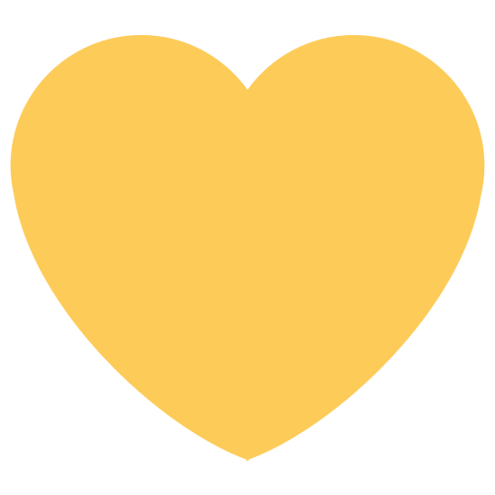 💛 Emoji Coração Amarelo na Twitter Twemoji 15.0.