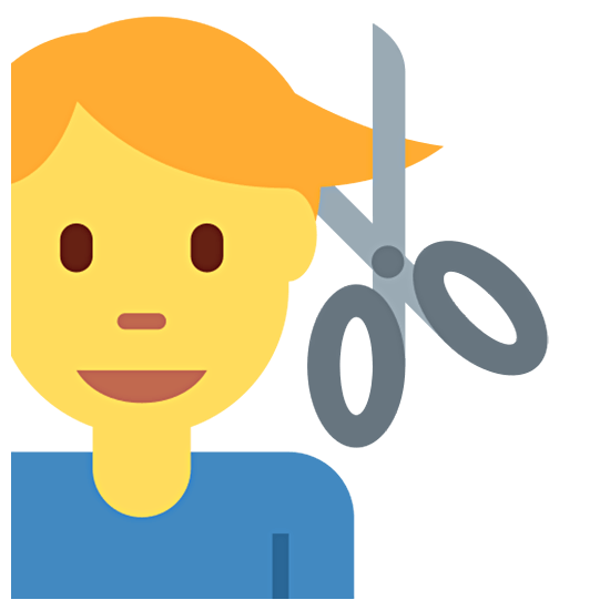 💇‍♂️ Emoji Homem Cortando O Cabelo na Twitter Twemoji 15.0.