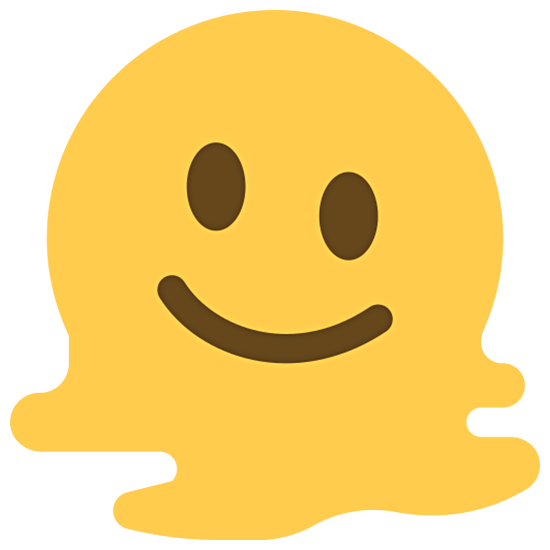 🫠 Emoji Cara Derretida en Twitter Twemoji 15.0.