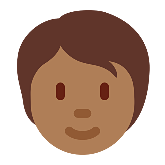 🧑🏾 Emoji Erwachsener: mitteldunkle Hautfarbe Twitter Twemoji 15.0.
