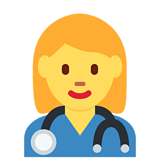 👩‍⚕️ Emoji Mulher Profissional Da Saúde na Twitter Twemoji 15.0.