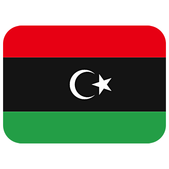 🇱🇾 Emoji Bandera: Libia en Twitter Twemoji 15.0.