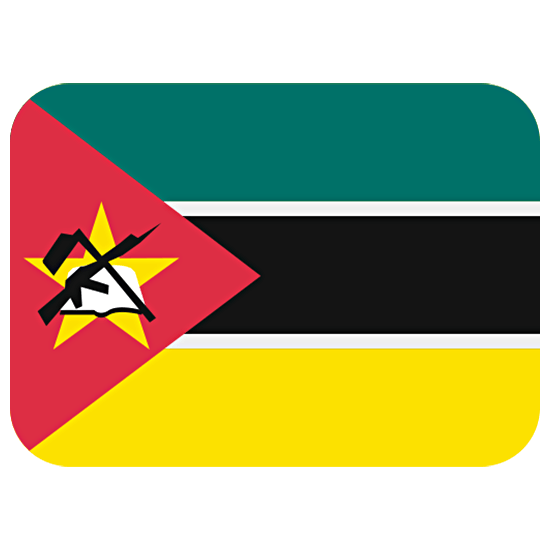 🇲🇿 Emoji Bandeira: Moçambique na Twitter Twemoji 15.0.