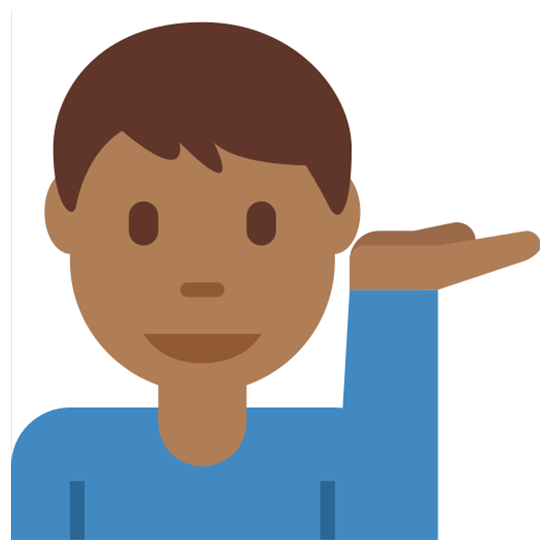 💁🏾‍♂️ Emoji Infoschalter-Mitarbeiter: mitteldunkle Hautfarbe Twitter Twemoji 15.0.