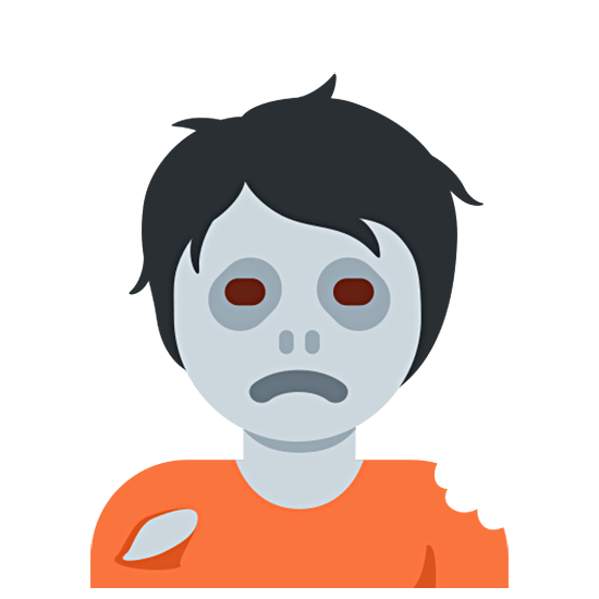 Emoji 🧟 Zombie su Twitter Twemoji 15.0.