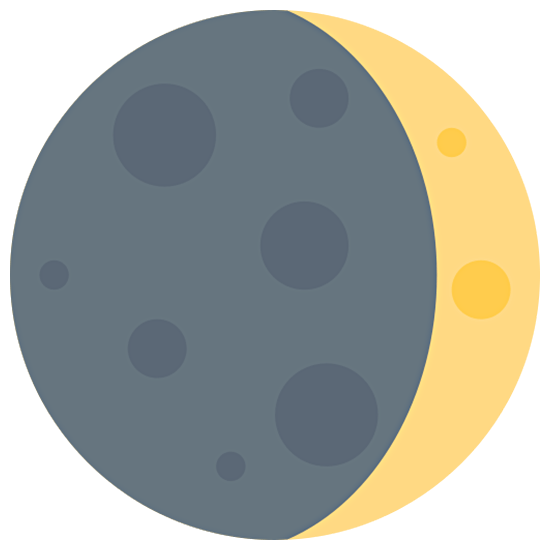 🌒 Emoji Lua Crescente Côncava na Twitter Twemoji 15.0.