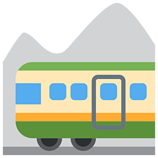 Émoji 🚞 Train De Montagne sur Twitter Twemoji 15.0.