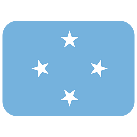 🇫🇲 Emoji Bandeira: Micronésia na Twitter Twemoji 15.0.