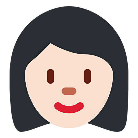 👩🏻 Emoji Mulher: Pele Clara na Twitter Twemoji 15.0.
