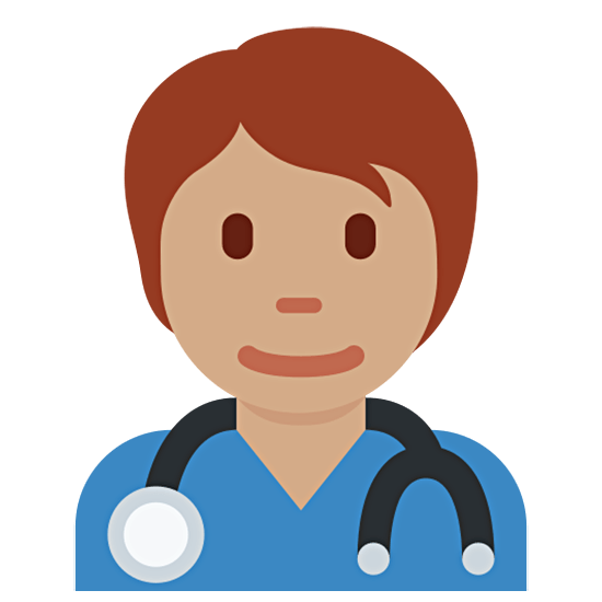 🧑🏽‍⚕️ Emoji Profesional Sanitario: Tono De Piel Medio en Twitter Twemoji 15.0.