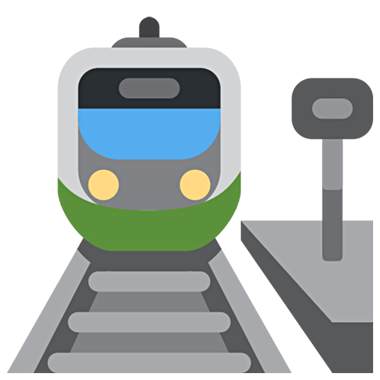 🚉 Emoji Estación De Tren en Twitter Twemoji 15.0.