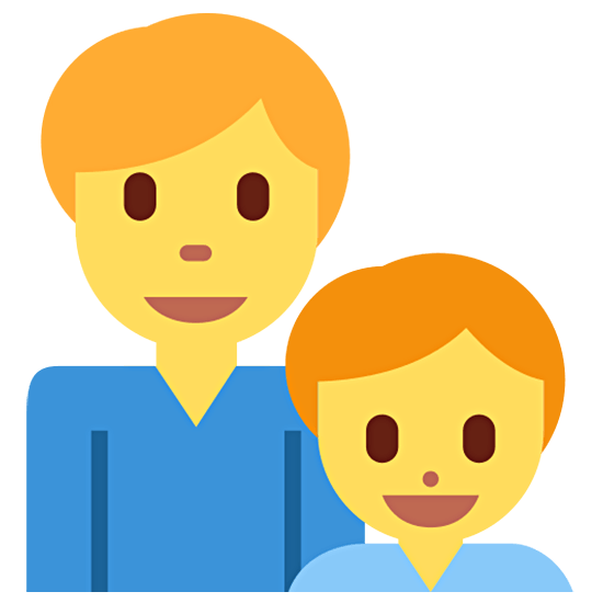👨‍👦 Emoji Familie: Mann, Junge Twitter Twemoji 15.0.