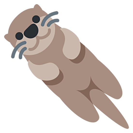 🦦 Emoji Otter Twitter Twemoji 15.0.