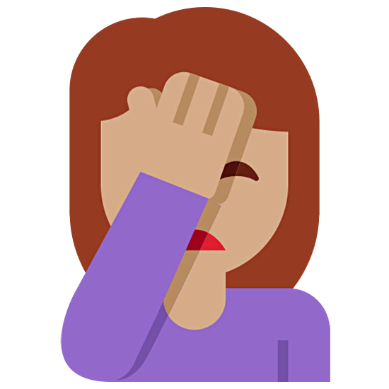 Emoji 🤦🏽‍♀️ Donna Esasperata: Carnagione Olivastra su Twitter Twemoji 15.0.