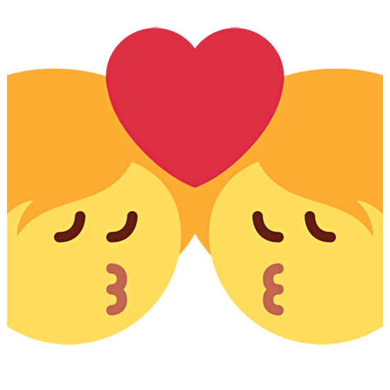 💏 Emoji sich küssendes Paar Twitter Twemoji 15.0.