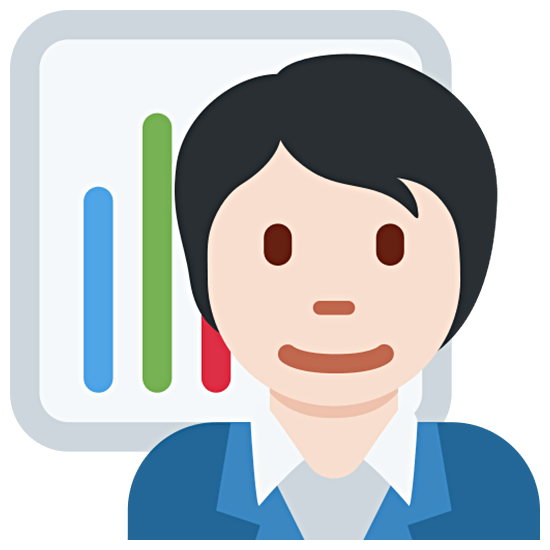 🧑🏻‍💼 Emoji Büroangestellte(r): helle Hautfarbe Twitter Twemoji 15.0.