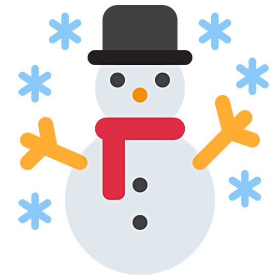 ☃️ Emoji Muñeco De Nieve Con Nieve en Twitter Twemoji 15.0.