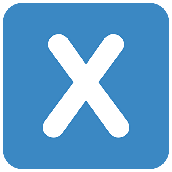 🇽 Emoji Indicador regional símbolo letra X en Twitter Twemoji 15.0.