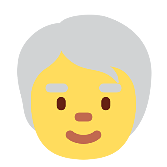 🧓 Emoji älterer Erwachsener Twitter Twemoji 15.0.